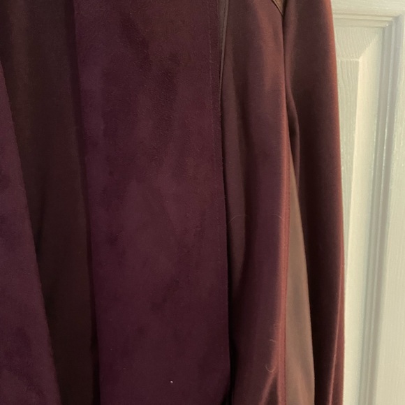 Moto style jacket, suede feel and leather feel - Picture 7 of 8